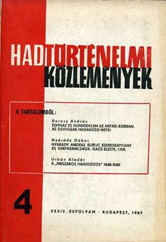 Benda Klmn - Hadtrtnelmi kzlemnyek 34. vf. 4. 1987
