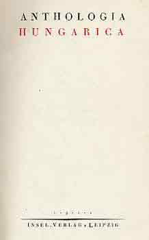 Anthologia hungarica