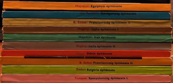 Cs. Tompos Erzsbet, B. Szcs Margit, Pogny Frigyes, Nagy Elemr, Zdor Mihly Hajnczi Gyula - Az ptszet vilga 10 ktet.