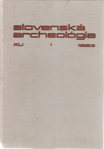 Slovensk archeolgia XLI. 1.