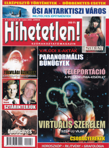 Hihetetlen! magazin II. vfolyam 6. (8.) szm 2002. jnius