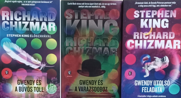 Stephen King Richard Chizmar - A varzsdoboz sorozat 1-3.:  Gwendy s a varzsdoboz + Gwendy s a bvs toll +  Gwendy utols feladata