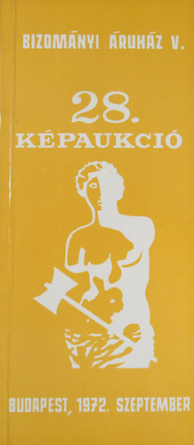 Bizomnyi ruhz Vllalat 28. mvszeti kpaukci Budapest, 1972 szeptember