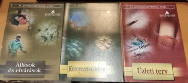 Junior Achievement Magyarorszg - 3 db JA, gazda(g)sgi fzetek, avagy... - llsok s elvrsok + Krnyezetvdelem + zleti terv