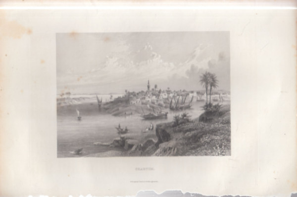 Khartoum l�tk�pe - eredeti litogr�fia (metszet)