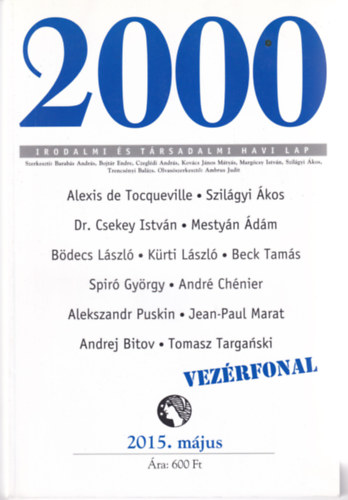 2000 Irodalmi �s T�rsadalmi Havi Lap - 2015. m�jus