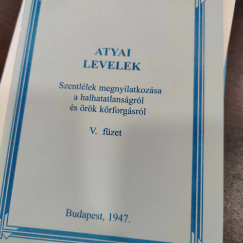 Atyai levelek V.