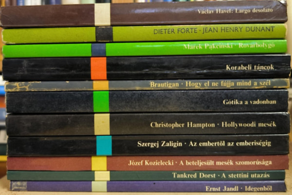 Ernst Jandl, Tankred Dorst, Jzef Kozielecki, Szergej Zaligin, Christopher Hampton, Richard Brautigan, Marek Pakcinski, Vclav Havel - 11 ktet a Modern Knyvtr sorozatbl