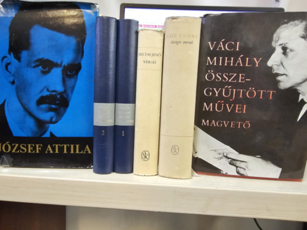 Petfi Sndor, Heltai Jen, Ady Endre, Vci Mihly Jzsef Attila - 5 szerz versei 6 ktetben, KNYVMENT AJNLAT: Jzsef Attila minden verse s versfordtsa+ Petfi Sndor sszes kltemnye I-II+ Heltai Jen versei+ Ady Endre sszes versei+ Vci Mihly sszegyjttt mvei