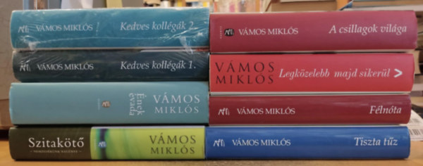 Vámos Miklós - 8 db Vámos Miklós: A csillagok világa; Ének évada; Félnóta; Kedves kollégák I-II. (1-2.); Legközelebb majd sikerül; Szitakötő; Tiszta tűz