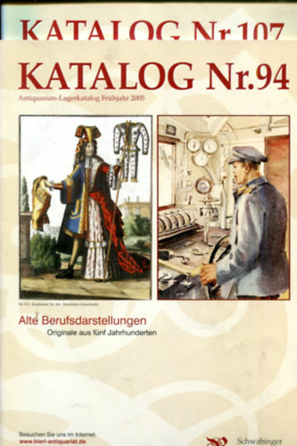 Nincs felt�ntetve - Antiquariats-Lagerkatalog Fr�hjahr Nr. 94 (2005) �s Nr.107 (2007)