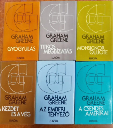 Graham Green - 6db Graham Green:Az emberi tnyez,Monsignor Quijote,A csendes amerikai,Gygyuls,titkos megbzats,A kezdet s vg