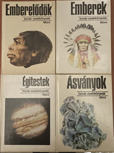 Dr. Vásárhelyi Tamás - Búvár zsebkönyvek (4db): Emberelődök, Emberek, Égitestek, Ásványok