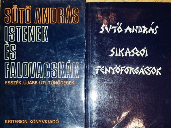 S�t� Andr�s - 2db S�t� Andr�s k�nyv - Sikasz�i feny�forg�csok; Istenek �s falovacsk�k