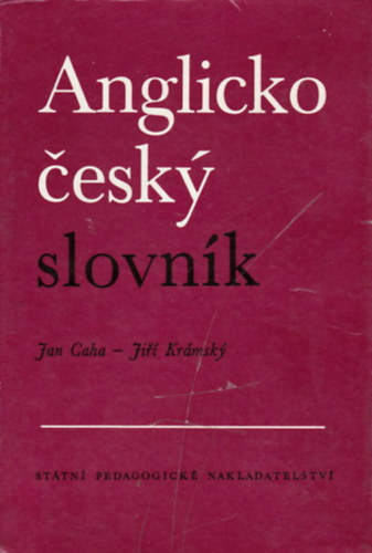 Jan Caha, Jri Krmsky - Anglicko-esk slovnk