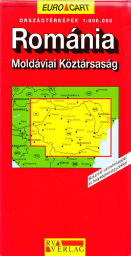 Románia - Moldáviai Köztársaság (1:800.000) (Euro Cart)