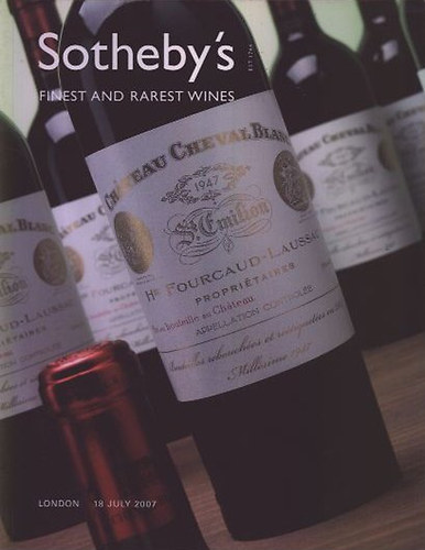 Sotheby's: Finest and rarest wines (18. july 2007)