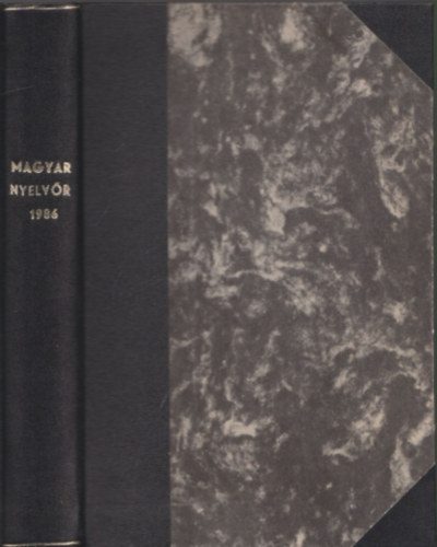 L�rincze Lajos  (szerk.) - Magyar nyelv�r 1986/1-4.(Telejs �vfolyam)