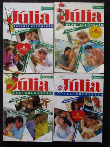 Több szerző - Júlia különszámok 1990. (Tavasz, nyár, ősz, tél))
