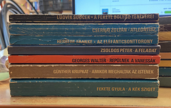 Herbert Franke, Zsoldos P�ter Csernai Zolt�n - 7 db kozmosz fantasztikus k�nyv vegyesen