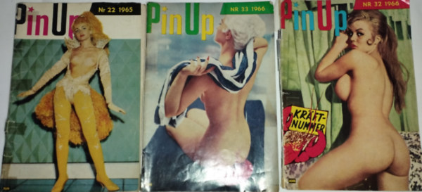 3 db. Pin Up 1965. nr. 22., 1966. nr. 32., 1966. nr. 33. Svd magazin.