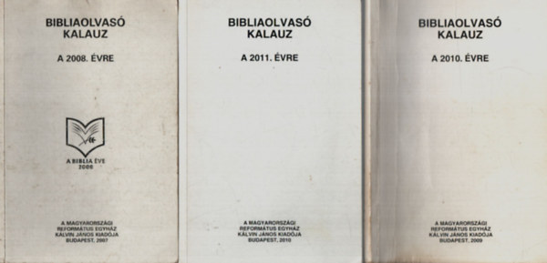 3 db Bibliaolvas kalauz 2008, 2010, 2011. vre.