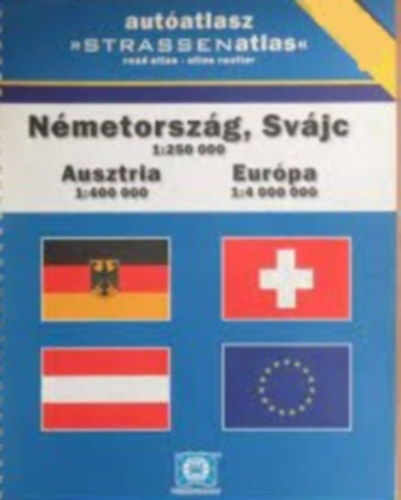 N�metorsz�g, Sv�jc, Ausztria, Eur�pa aut�atlasz 2001