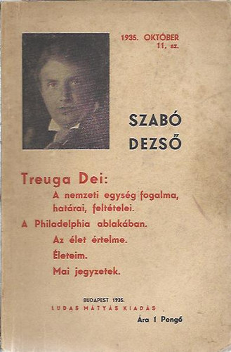 Szab Dezs Fzetek 11. - Treuga Dei: