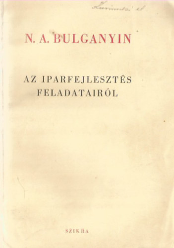 Az iparfejleszts feladatairl