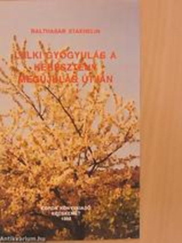 Balthasar Staehelin - Lelki gyógyulás a keresztény megújulás útján