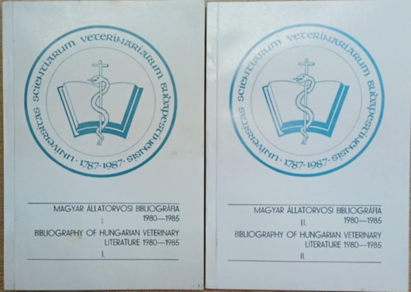 dr. Vetési Ferenc (szerk.) Bakonyi Ferencné (szerk.) - Magyar állatorvosi bibliográfia 1980-1985 I-II.