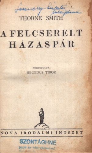 Thorne Smith - A felcserlt hzaspr