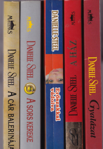 Danielle Steel - 5 db Danielle Steel: Gyalázat, A ház, Erőszakkal vádolva, A sors kereke, A cár balerinája.