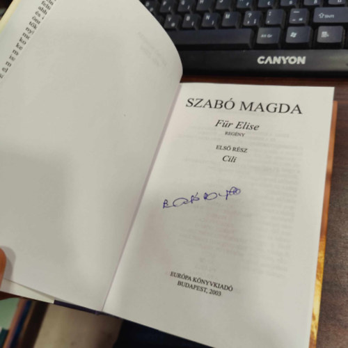 Szab Magda - Fr Elise (Eurpa letmsorozat.)