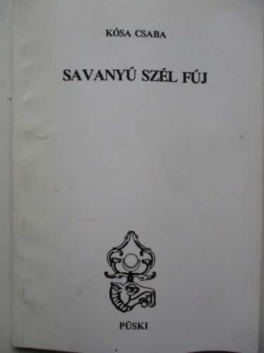 Ksa Csaba - Savany szl fj