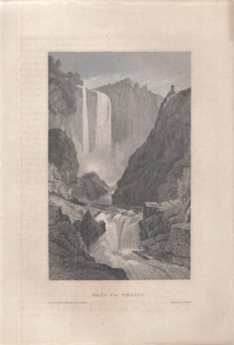 Lall des Velino (Velin�i v�zes�s, Olaszorsz�g, Eur�pa) (16x23,5 cm lapm�ret� eredeti ac�lmetszet, 1856-b�l)