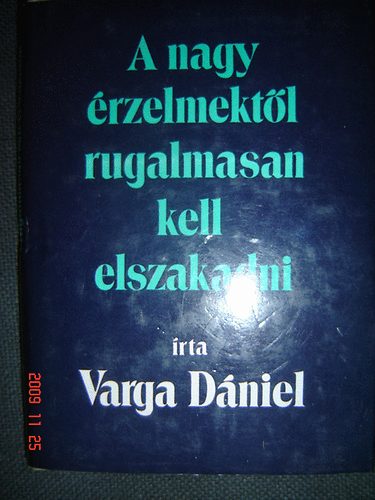 Varga D�niel - A nagy �rzelmekt�l rugalmasan kell elszakadni