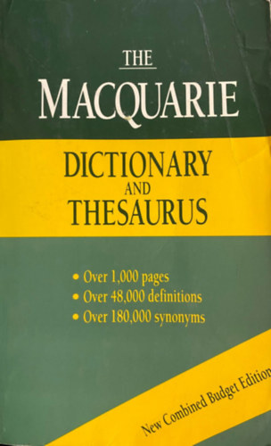 The Macquarie Divtionary and Thesaurus