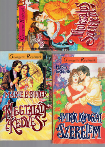 Monette Cummings; Mary E. Butler; Maria Greene - Georgette Regények 3 db. (Titokzatos szerelem + A megtalált kedves + Amikor kopogtat a szerelem)