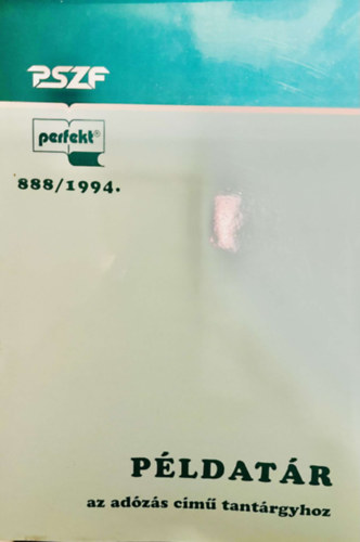 S�ndorn� �j �va Par�czai P�tern� - P�ldat�r - az ad�z�s c�m� tant�rgyhoz