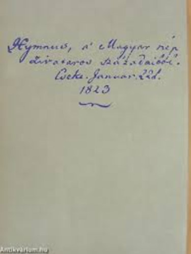 Kölcsey-Erkel - Himnusz (minikönyv)