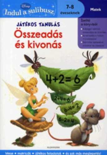 Játékos tanulás: Összeadás és kivonás (Tündérek) - 7-8 éveseknek