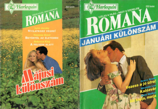 Miranda Lee, Kate Walker Grace Green - 5 db  Romana klnszm: 1995/1 + 1995/3 + 1995/4. Romana Nyrid + 1995/5 + 1995/6