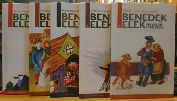 Hal�sz-G�czi �gnes , Nagy Orsolya, Porp�czy Zolt�n, Turcs�nyi Antal Benedek  Elek (rajz), Varga Tam�s (ill.) - 1-5. Benedek Elek mes�i: A csodaszarvas + Bolond Ist�k + Az aranysz�r� b�r�ny + A t�ltos kecske + �ssed, �ssed, botocsk�m!