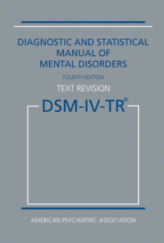 Diagnostic and Statistical Manual of Mental Disorders