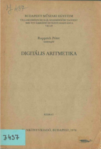 Rupprich Pter - Digitlis Aritmetika
