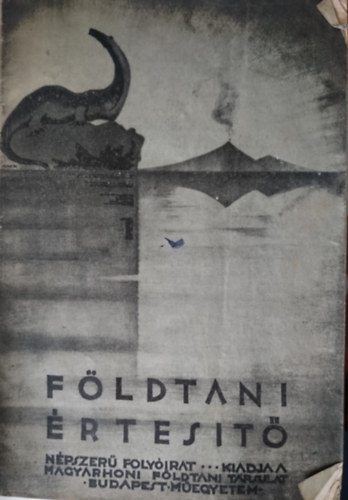 Földtani Értesítő 1936. I. új évf. 1. szám.