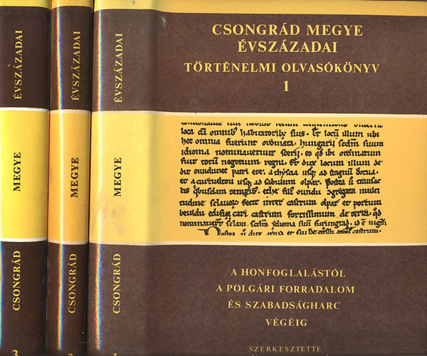 Blazovich L�szl�  (szerk) - Csongr�d megye �vsz�zadai I-III. (T�rt�nelmi olvas�k�nyv)