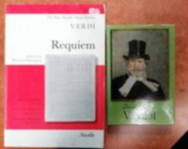 Michael Pilkington  (Editor) - 2 db Verdi knyv Verdi-Requiem: Vocal Score+Verdi