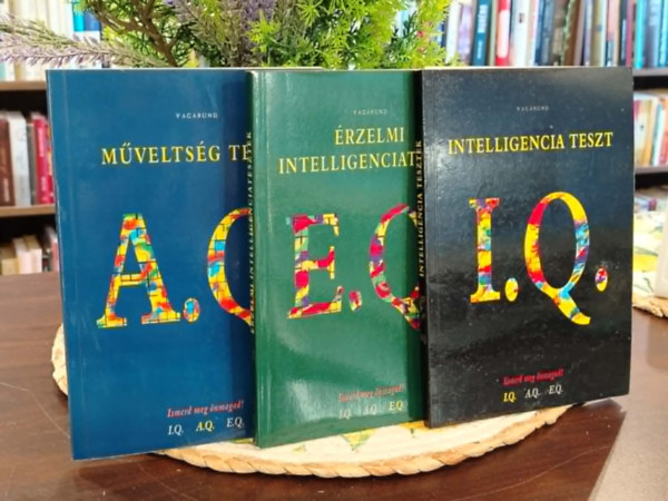 Szöllősi Péter - KÖNYVCSOMAG, 3 DB. Műveltség teszt, Érzelmi intelligenciateszt, Intelligencia teszt - ,,Ismerd meg önmagad!" tesztkönyv-sorozat három kötete